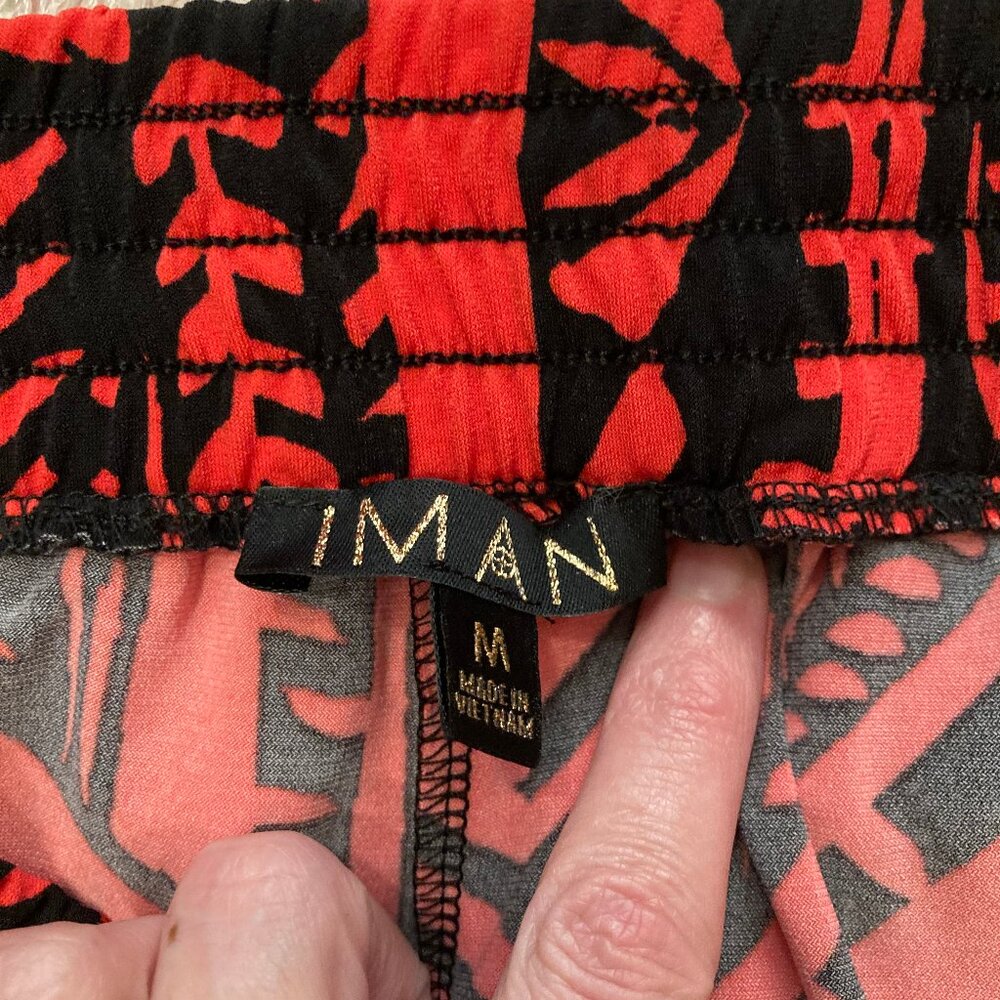 IMAN Global Chic Abstract Key-hole Samoan Puletasi style print Resort Cape - Picture 13 of 15